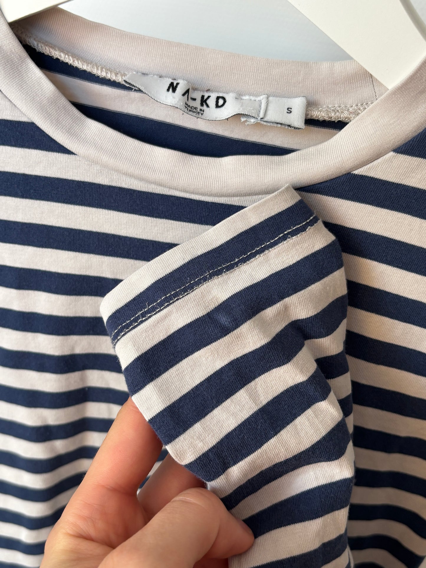 Gestreiftes Longsleeve Shirt NAKD Stretch in blau weiß, S