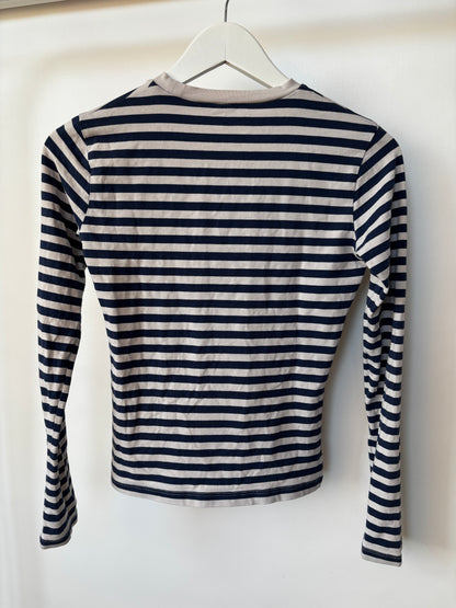 Gestreiftes Longsleeve Shirt NAKD Stretch in blau weiß, S
