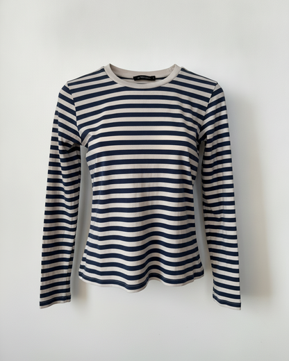 Gestreiftes Longsleeve Shirt NAKD Stretch in blau weiß, S