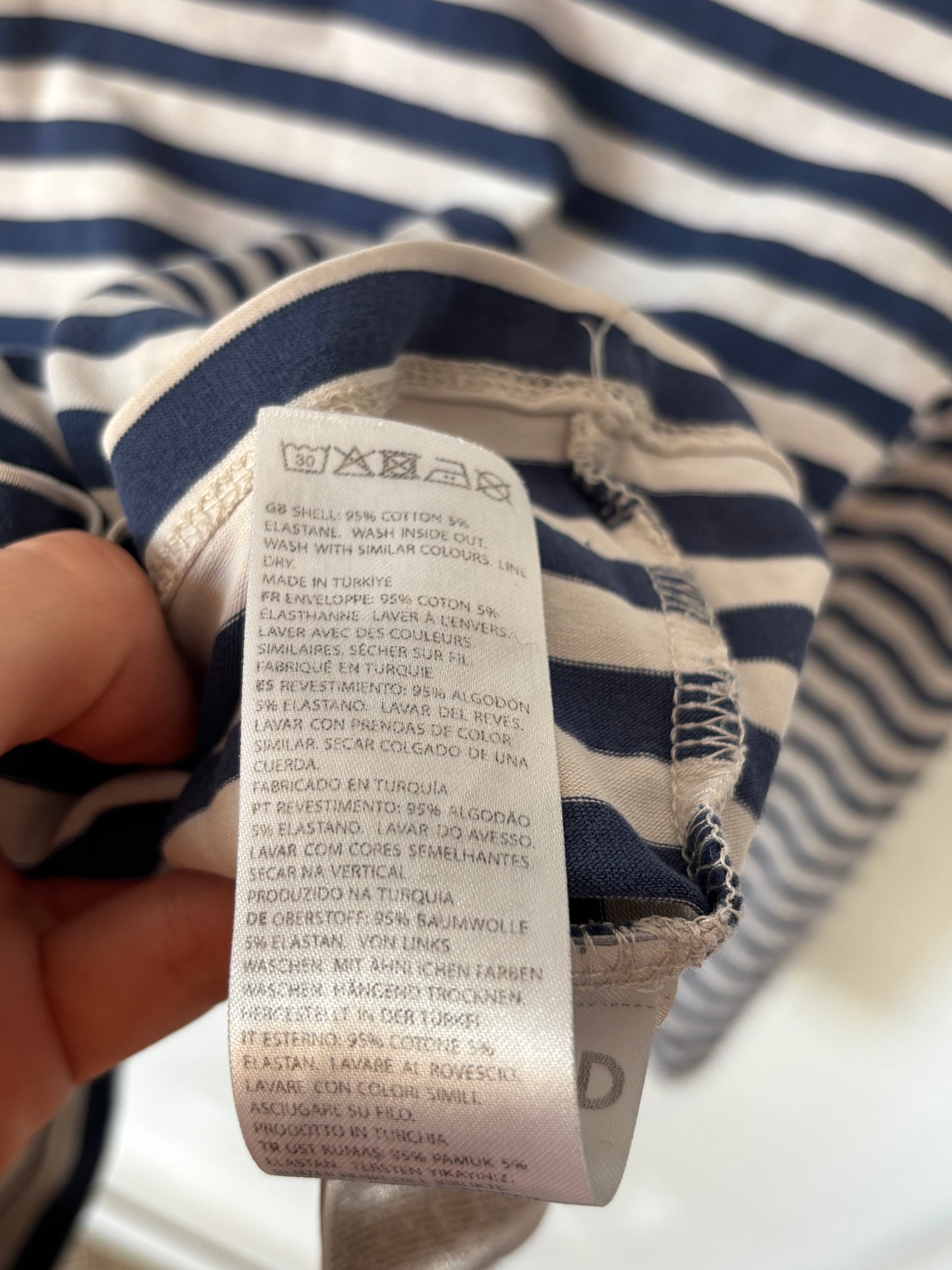 Gestreiftes Longsleeve Shirt NAKD Stretch in blau weiß, S
