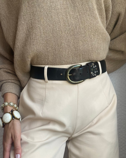 Breiter Echtledergürtel ESPRIT espresso dunkelbraun, TW 95