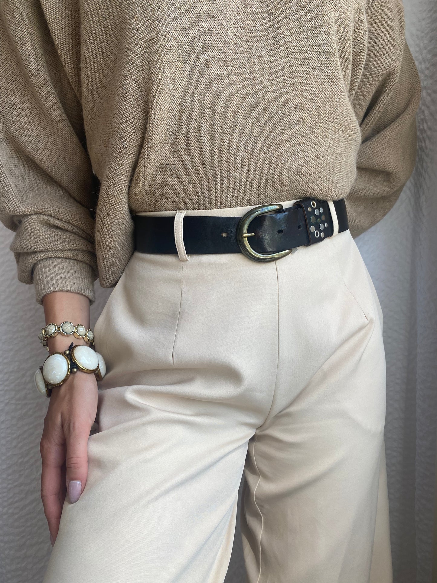 Breiter Echtledergürtel ESPRIT espresso dunkelbraun, TW 95