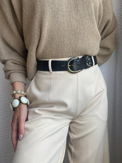 Breiter Echtledergürtel ESPRIT espresso dunkelbraun, TW 95