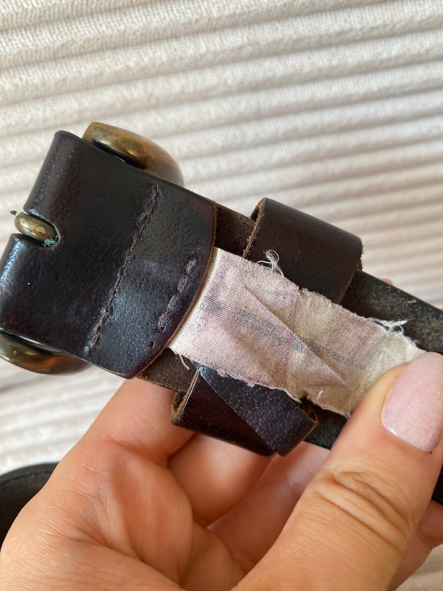 Breiter Echtledergürtel ESPRIT espresso dunkelbraun, TW 95