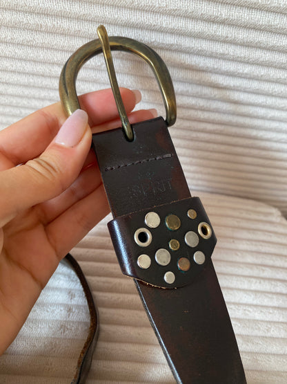 Breiter Echtledergürtel ESPRIT espresso dunkelbraun, TW 95