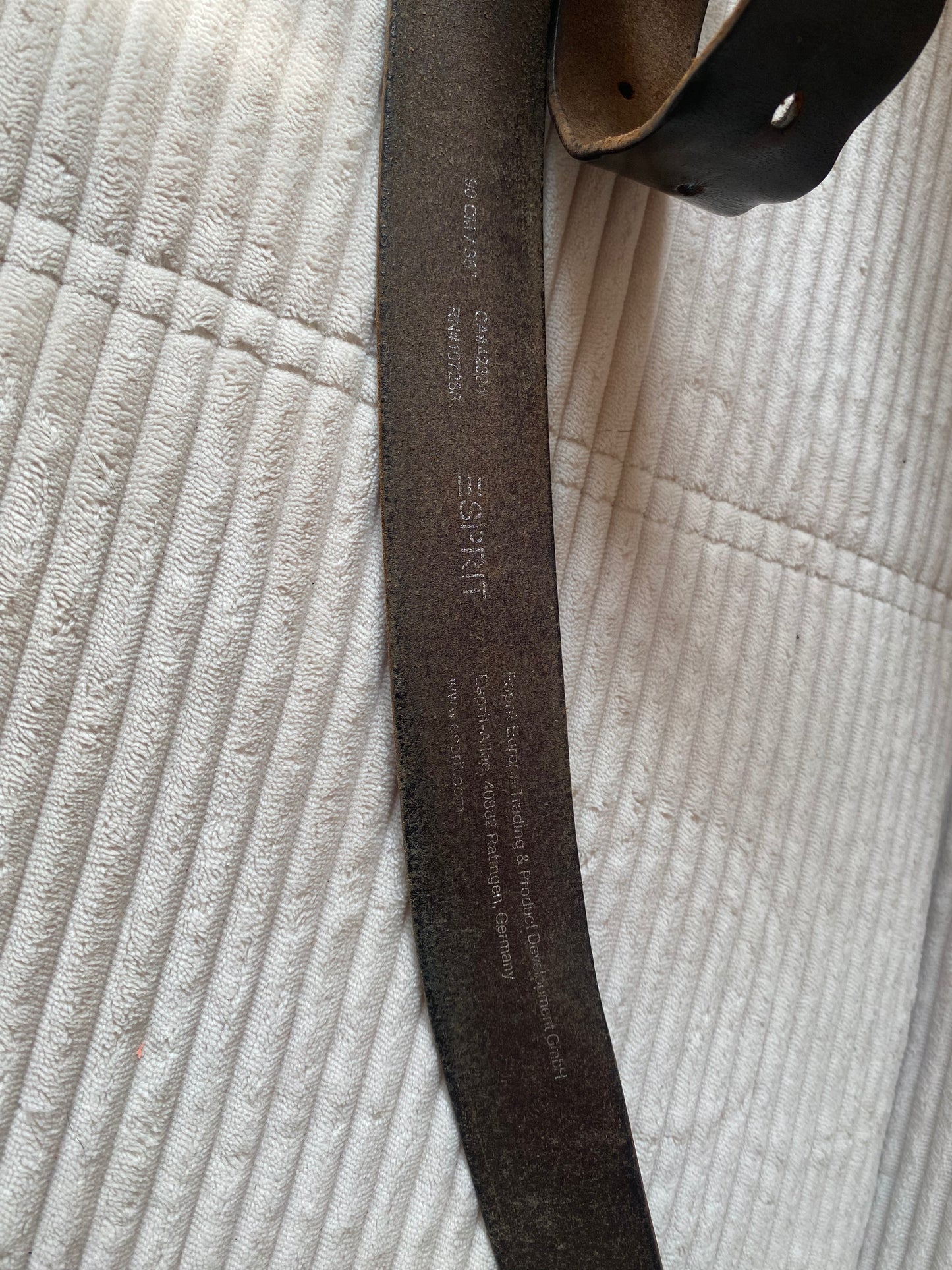 Breiter Echtledergürtel ESPRIT espresso dunkelbraun, TW 95