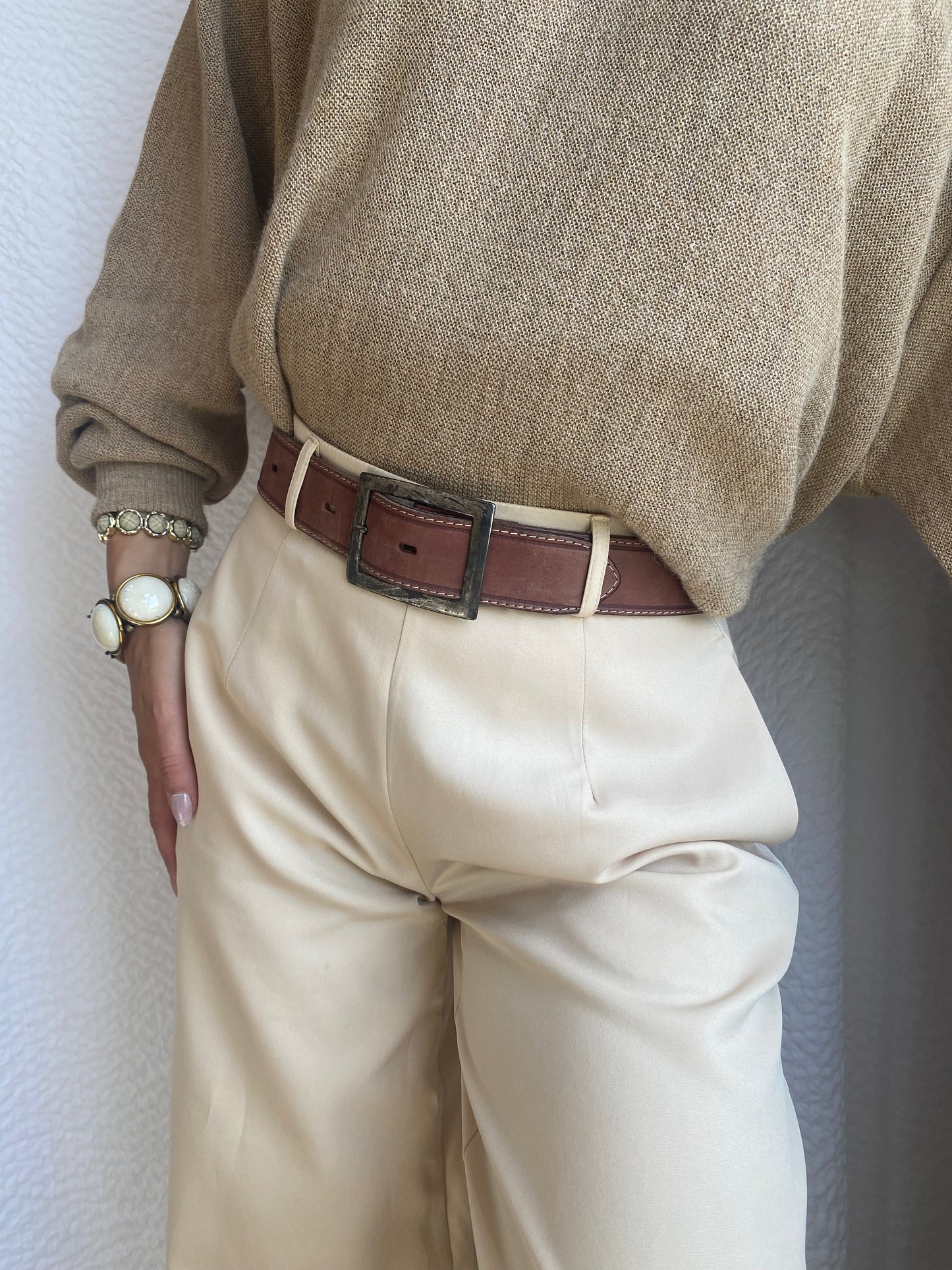 Matter Gürtel in dunkelrot mit eckiger Schnalle, TW 75