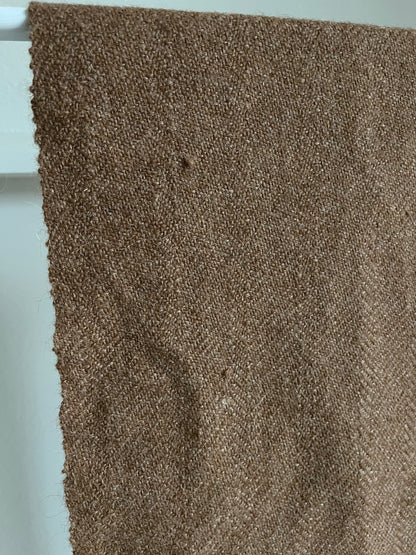 Hellbrauner dicker Schal mit Fransen, cozy scarf in camel braun