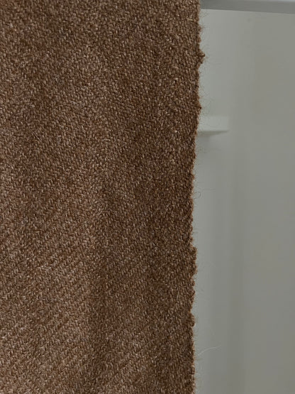 Hellbrauner dicker Schal mit Fransen, cozy scarf in camel braun