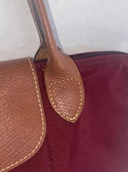 Longchamp Le Pliage Handtasche S in bordeaux dunkelrot