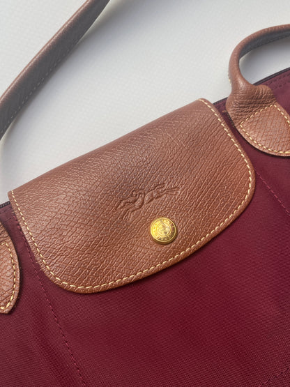 Longchamp Le Pliage Handtasche S in bordeaux dunkelrot