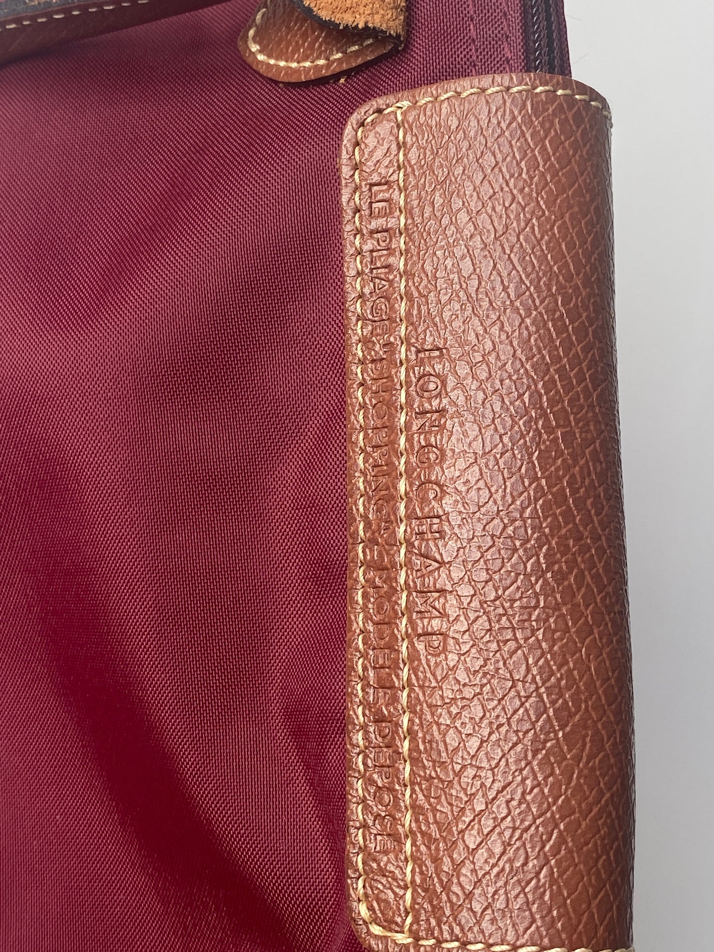 Longchamp Le Pliage Handtasche S in bordeaux dunkelrot