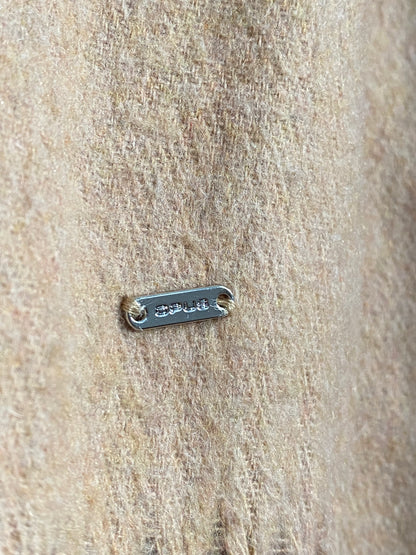 OPUS Schal in hellbraun beige kamel mit Fransen