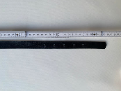 Etienne Aigner Ledergürtel schwarz mit Silber-Akzenten, 75