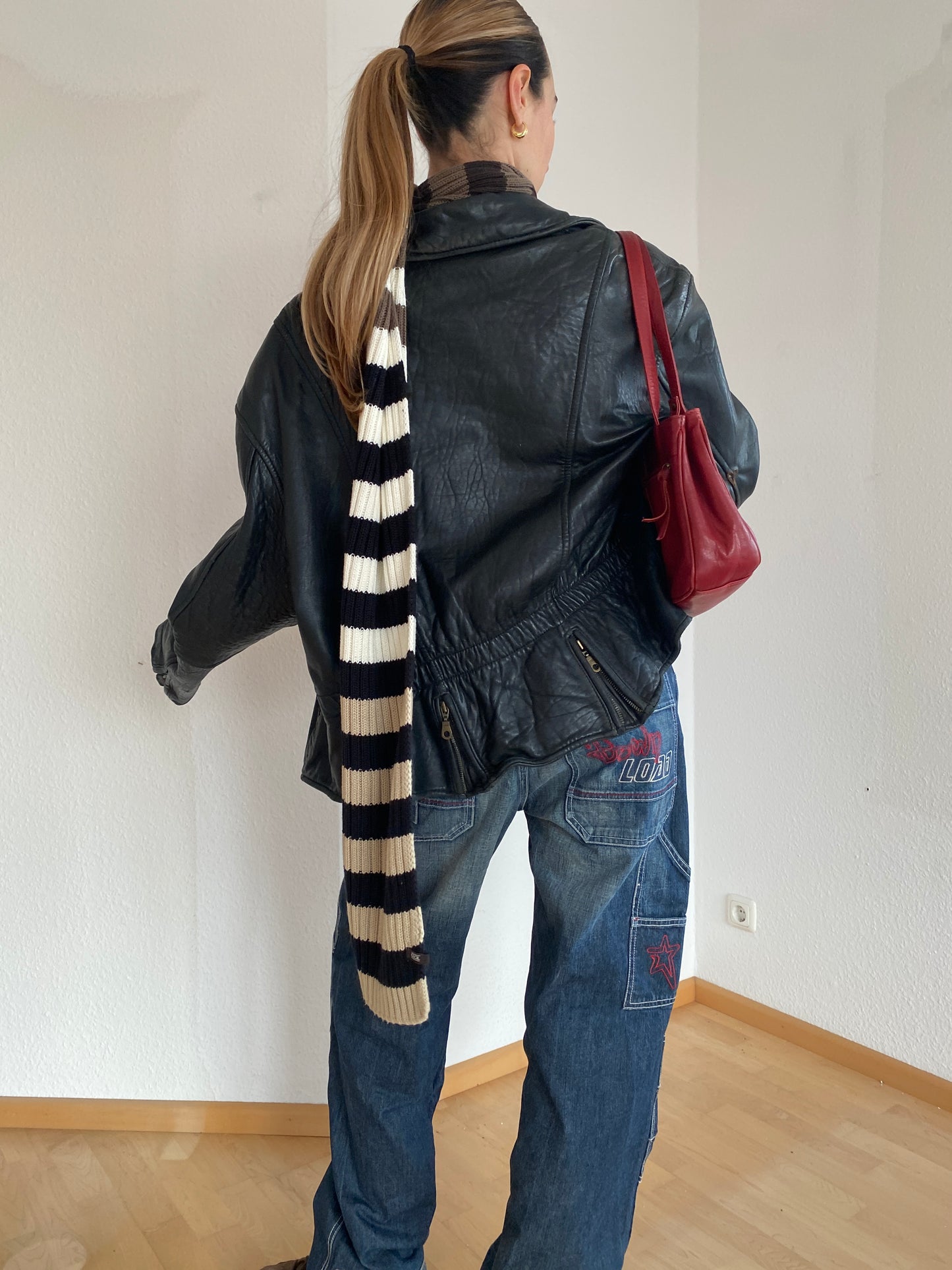 Rippstrick Schal von Cecil in braun beige grau schwarz