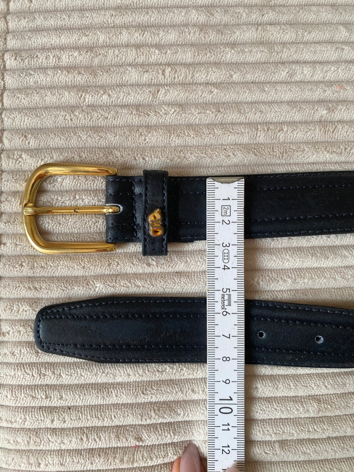 gardeur Designer Ledergürtel schwarz gold, TW 85