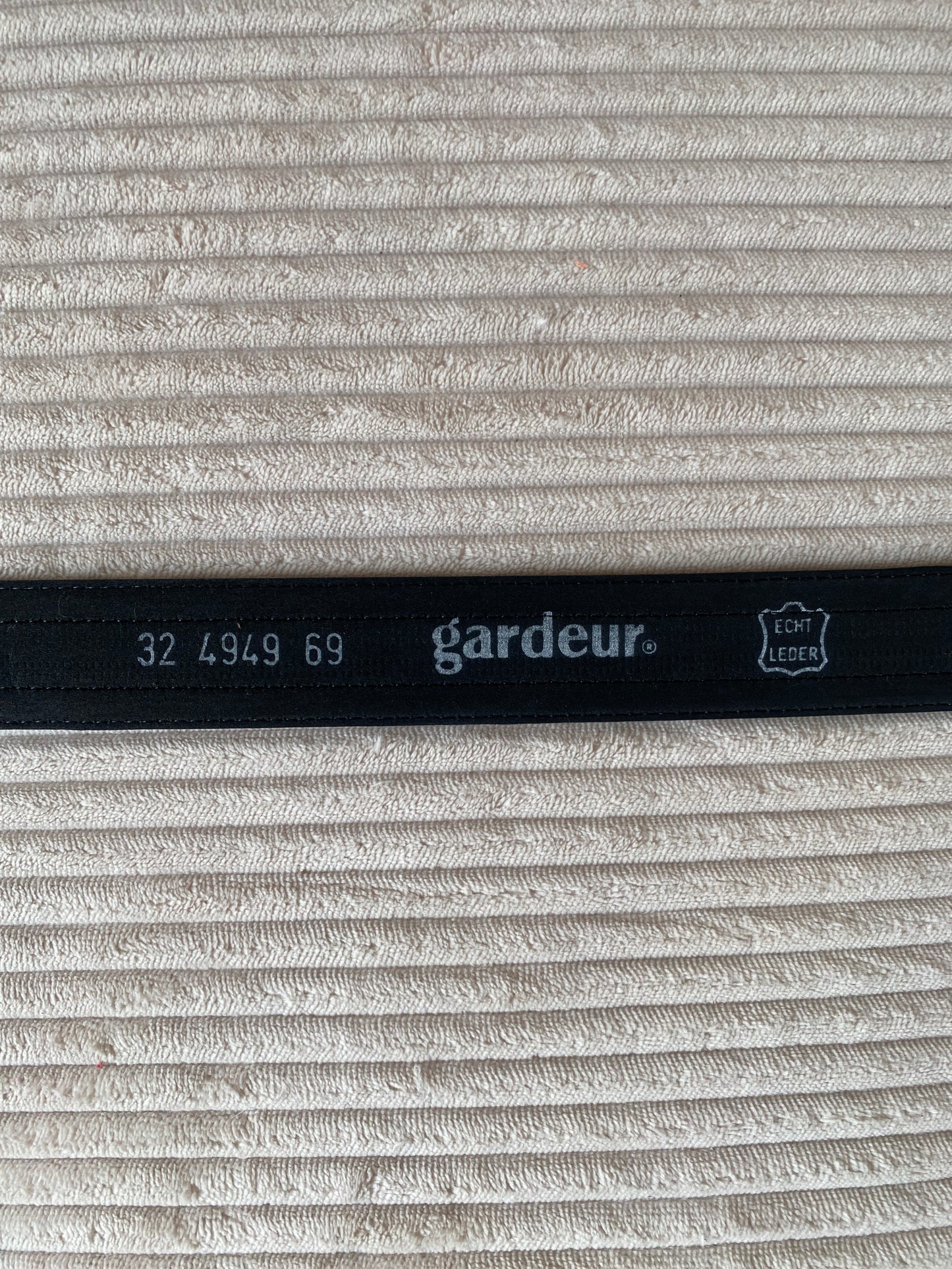 gardeur Designer Ledergürtel schwarz gold, TW 85