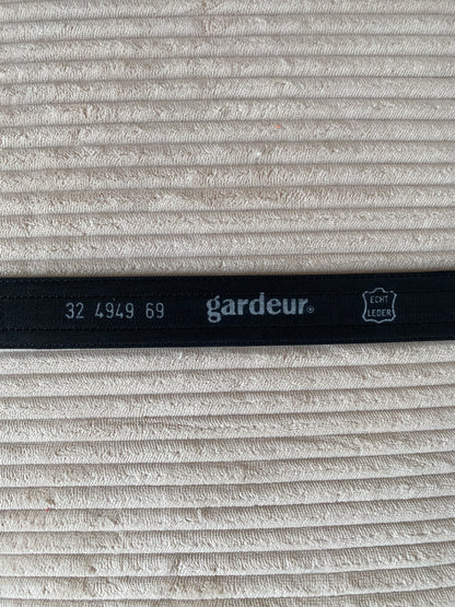 gardeur Designer Ledergürtel schwarz gold, TW 85