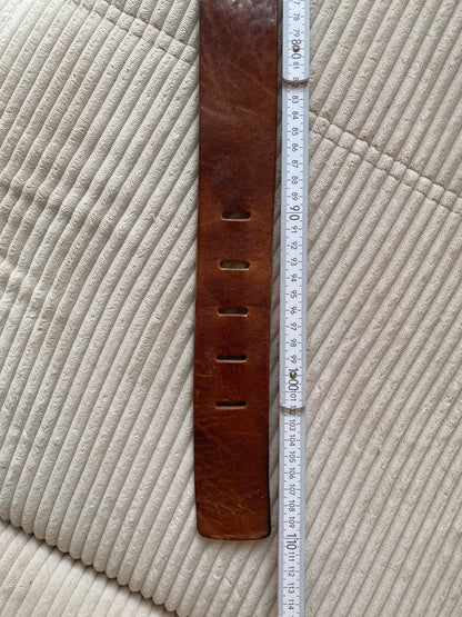 THE BELT Western breiter Ledergürtel mit rustikaler Schnalle, TW 95