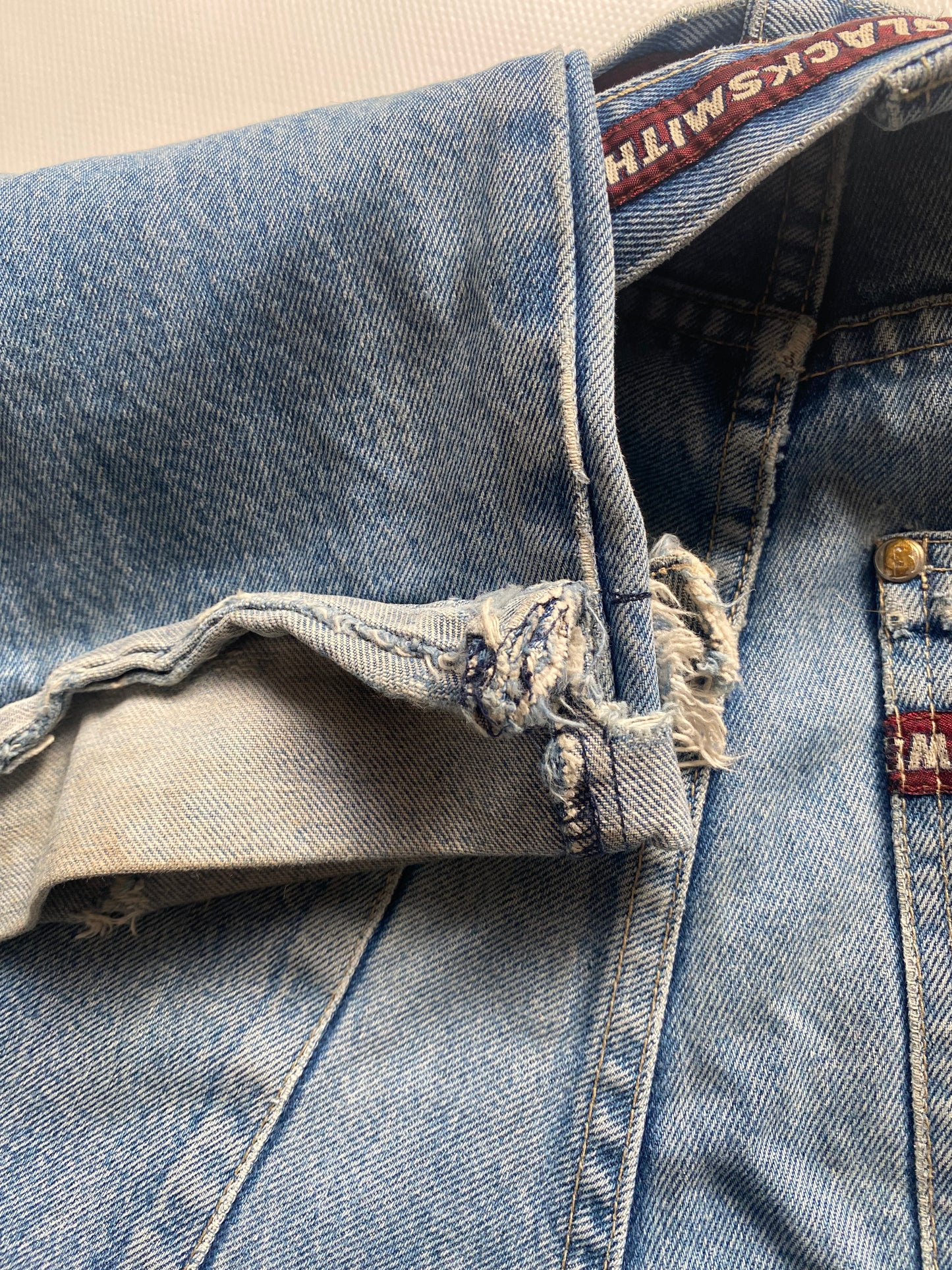 Blacksmith Workwear inspirierte Baggy Jeans denim blau in M -L