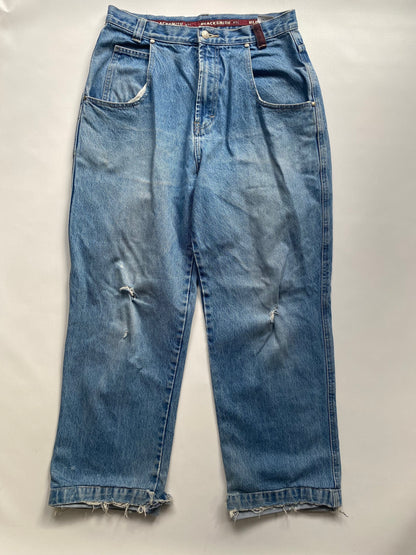 Blacksmith Workwear inspirierte Baggy Jeans denim blau in M -L