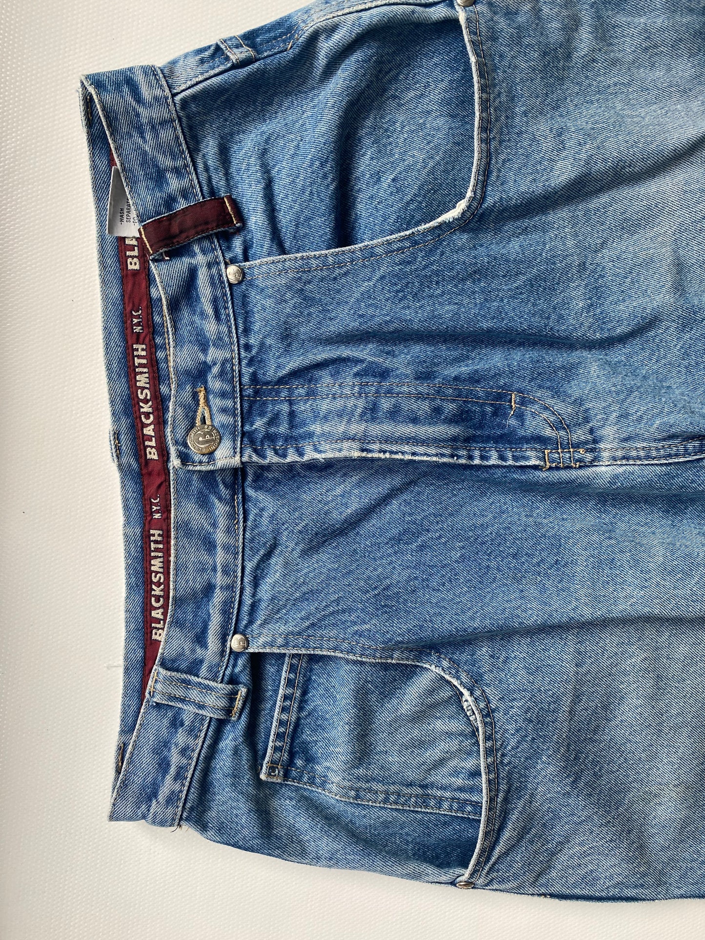 Blacksmith Workwear inspirierte Baggy Jeans denim blau in M -L