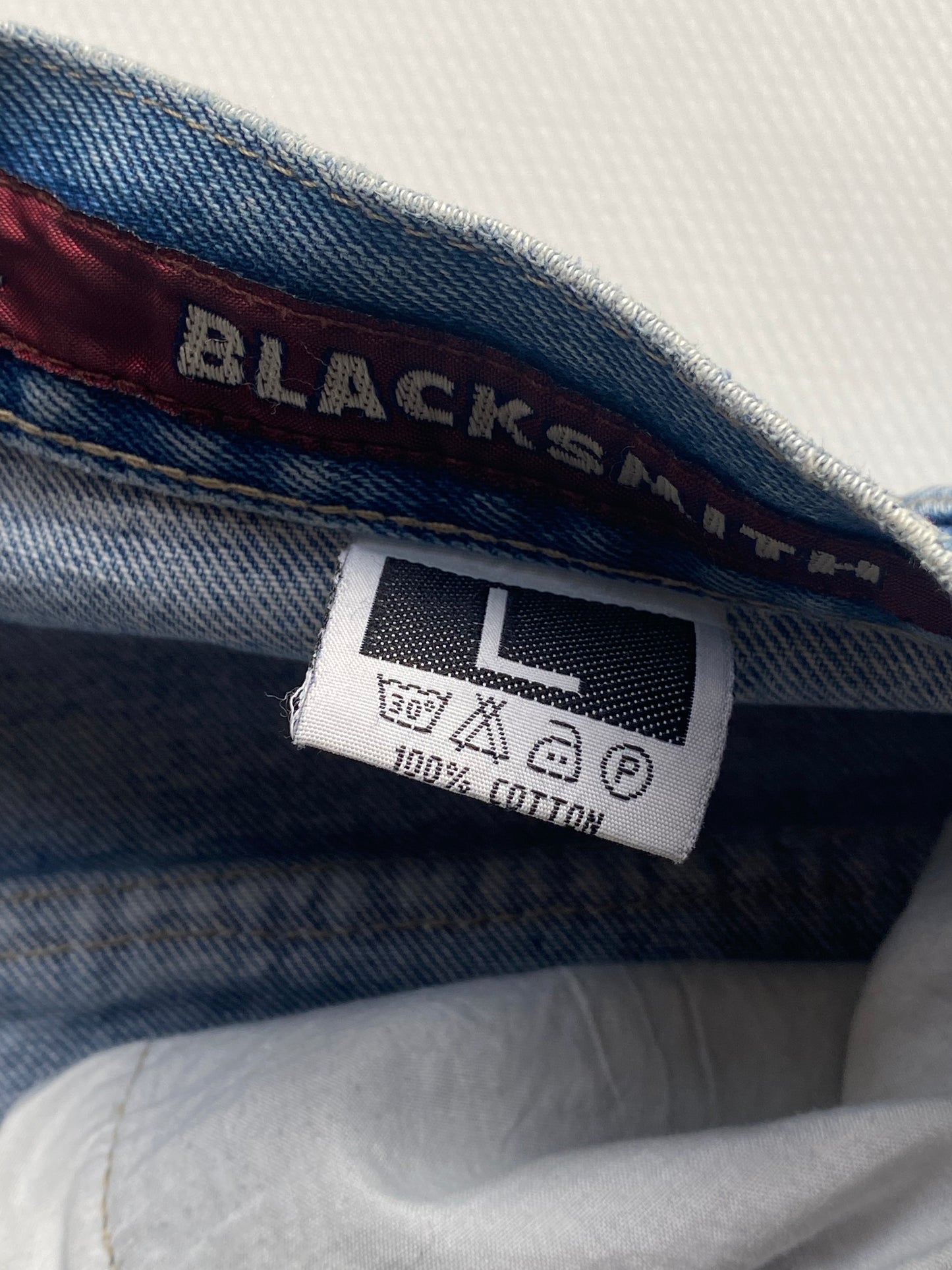 Blacksmith Workwear inspirierte Baggy Jeans denim blau in M -L