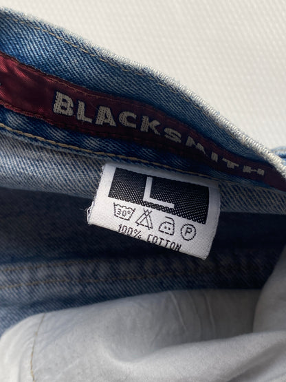 Blacksmith Workwear inspirierte Baggy Jeans denim blau in M -L