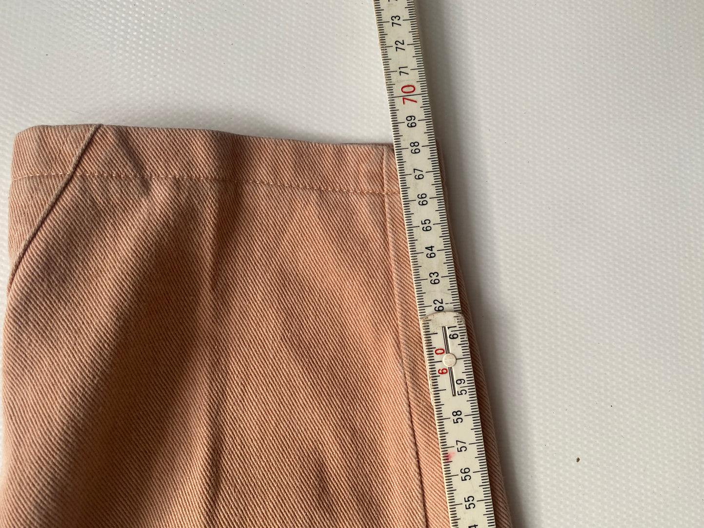 Retro Zerres Jeans Hose in lachs apricot beige, S-M