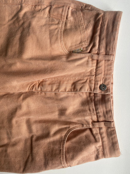 Retro Zerres Jeans Hose in lachs apricot beige, S-M
