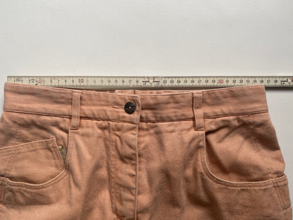 Retro Zerres Jeans Hose in lachs apricot beige, S-M