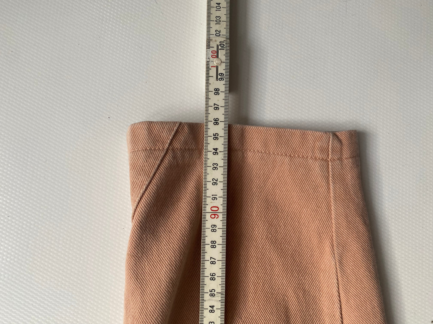 Retro Zerres Jeans Hose in lachs apricot beige, S-M