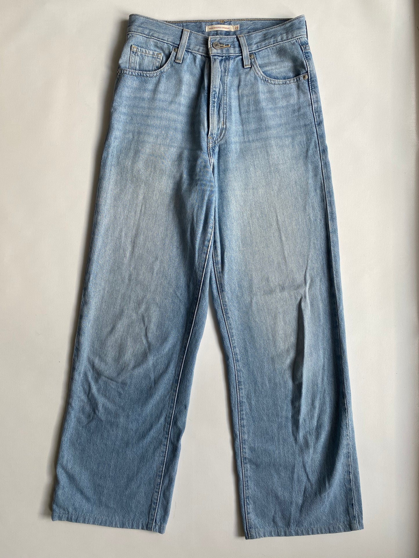 Levi's Jeans hellblau denim Culotte Stil Wide Leg, W26 - S