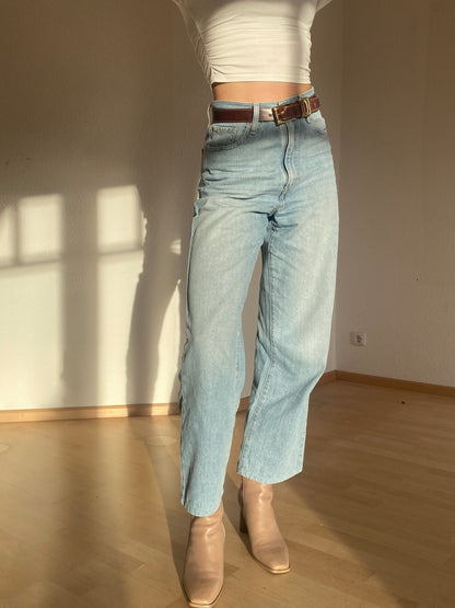 Levi's Jeans hellblau denim Culotte Stil Wide Leg, W26 - S