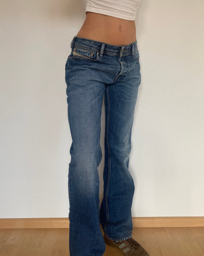 Diesel Industry Bootcut Jeans Modell Zatiny, Herren, Unisex, W31/L34, M