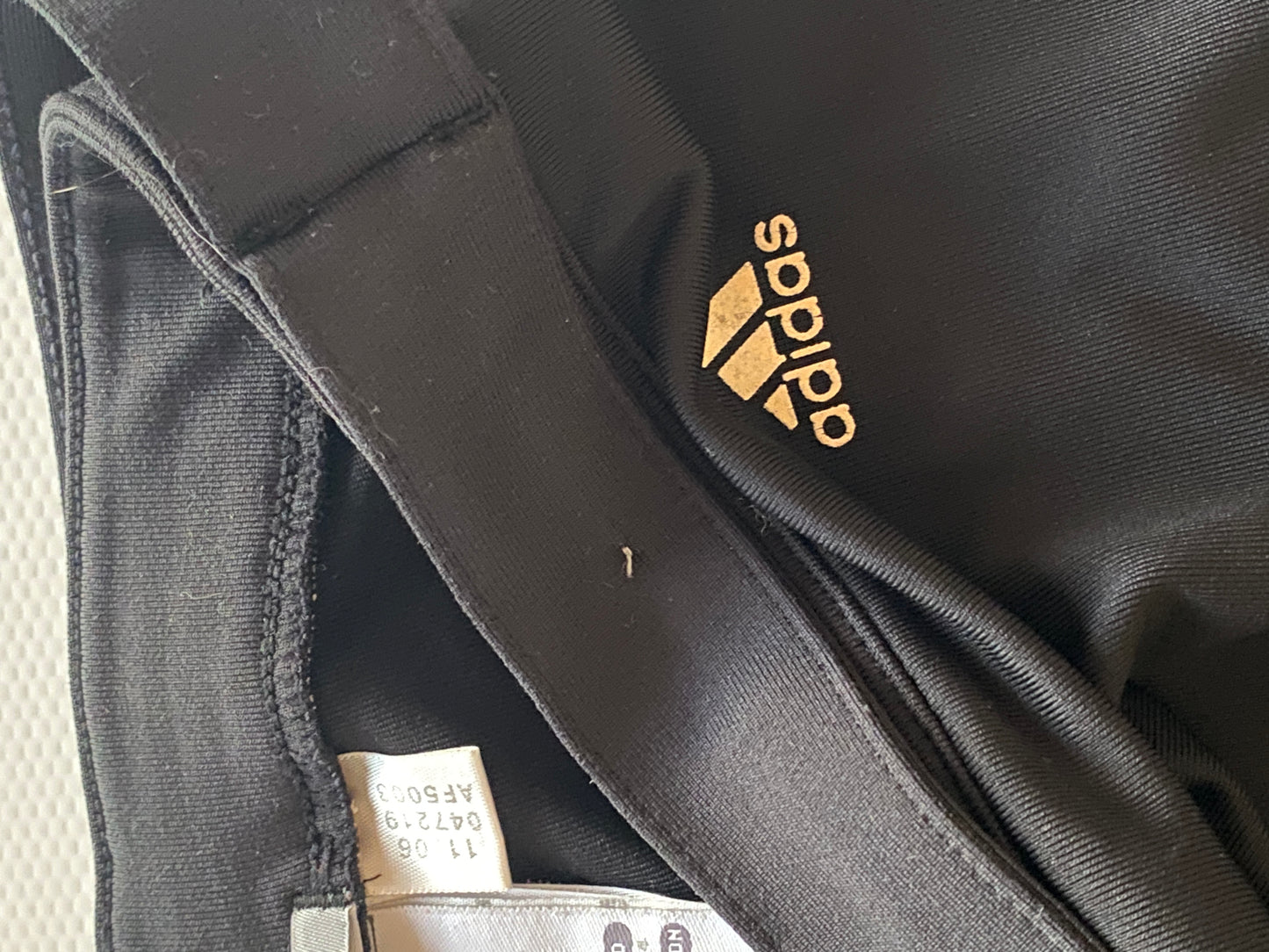 2006 adidas wide leg Hose, yoga pant Stil, schwarz weiß, XS, S