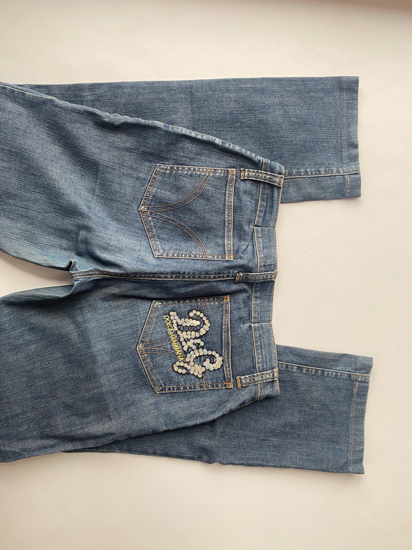 Dolce & Gabbana Vintage Jeans dark denim Gr. S-M straight retro Hose