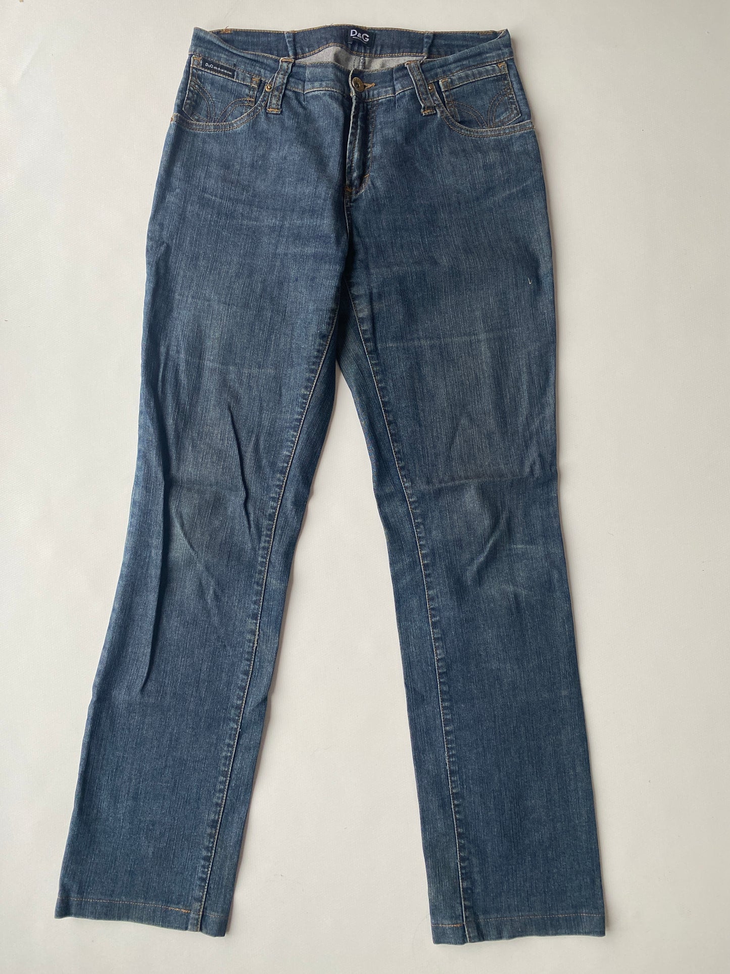 Dolce & Gabbana Vintage Jeans dark denim Gr. S-M straight retro Hose
