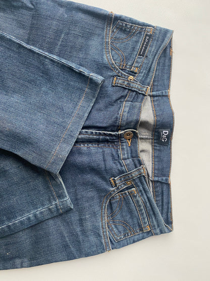 Dolce & Gabbana Vintage Jeans dark denim Gr. S-M straight retro Hose