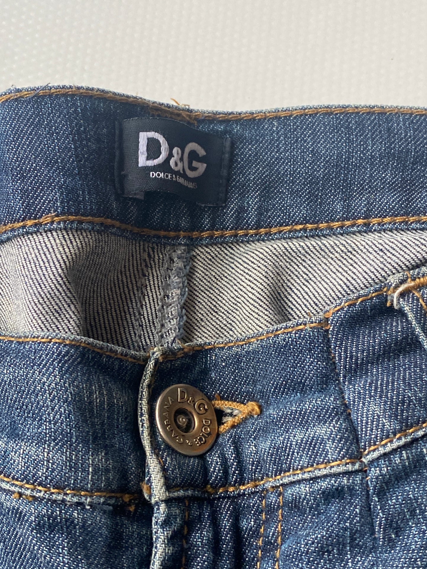 Dolce & Gabbana Vintage Jeans dark denim Gr. S-M straight retro Hose