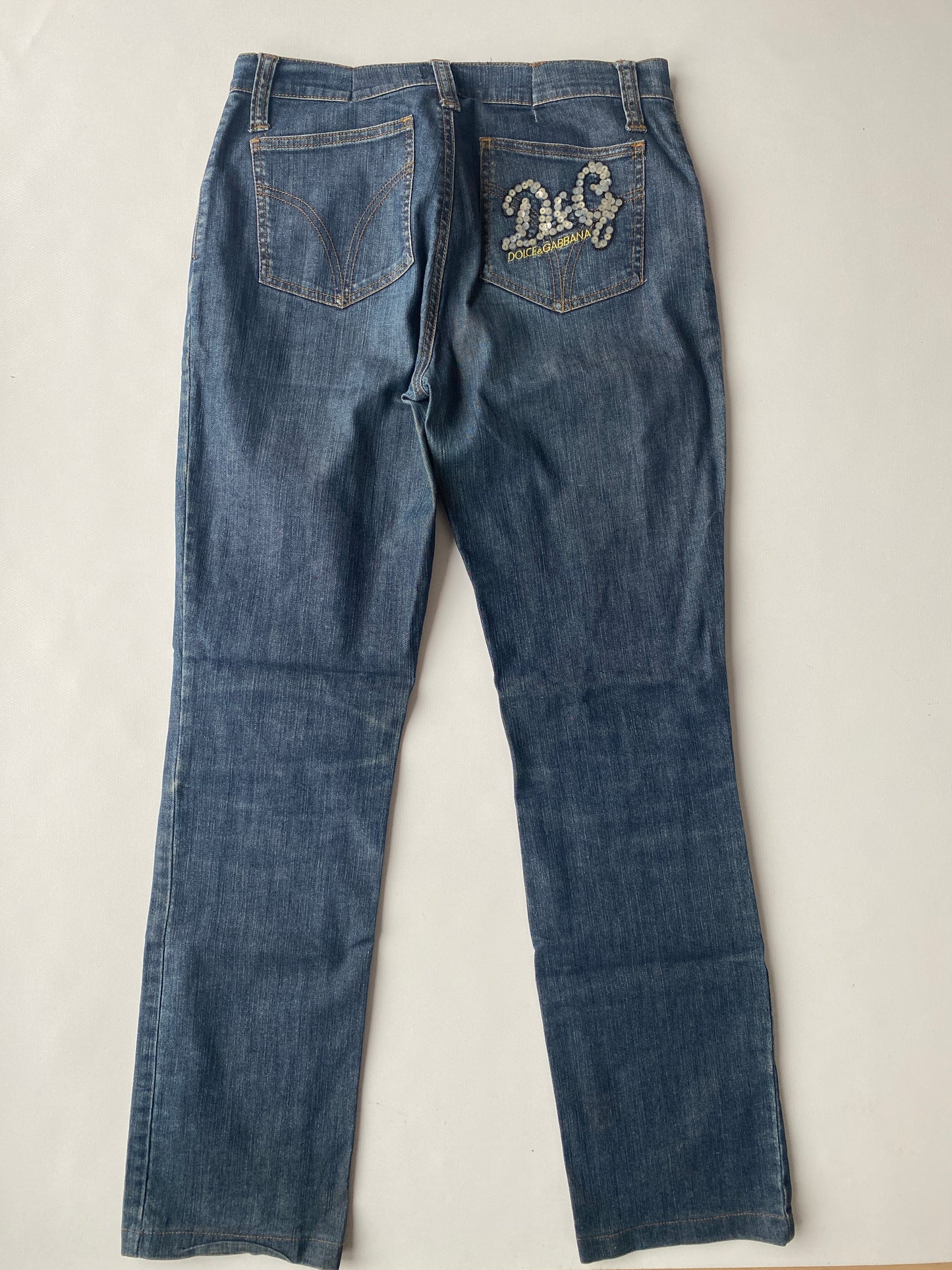 Dolce & Gabbana Vintage Jeans dark denim Gr. S-M straight retro Hose