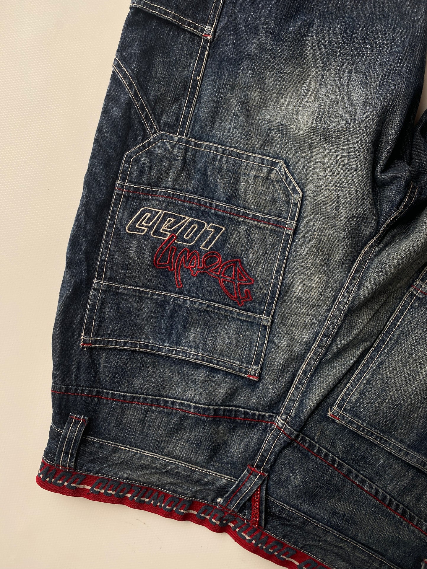 Download dark denim baggy Jeans mid waist Skater, S, M