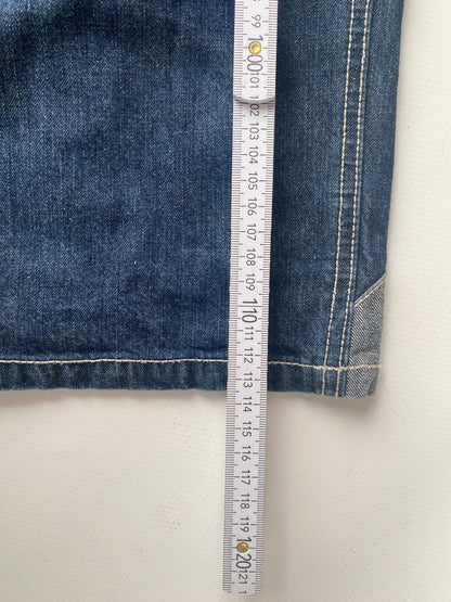 Download dark denim baggy Jeans mid waist Skater, S, M