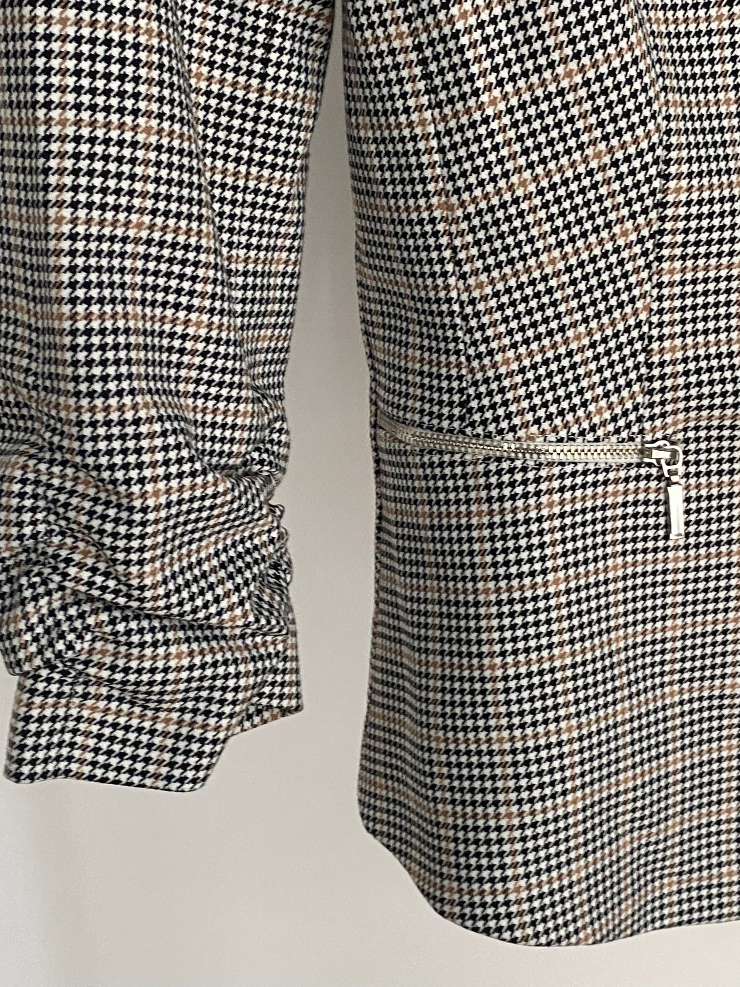 Pre-loved Orsay Blazer mit gerafftem 3/4 Arm, kariert, S