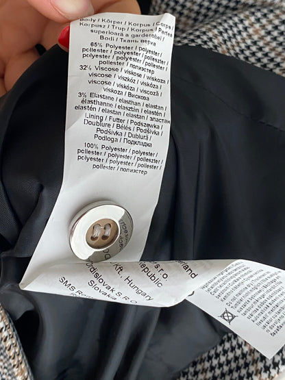 Pre-loved Orsay Blazer mit gerafftem 3/4 Arm, kariert, S