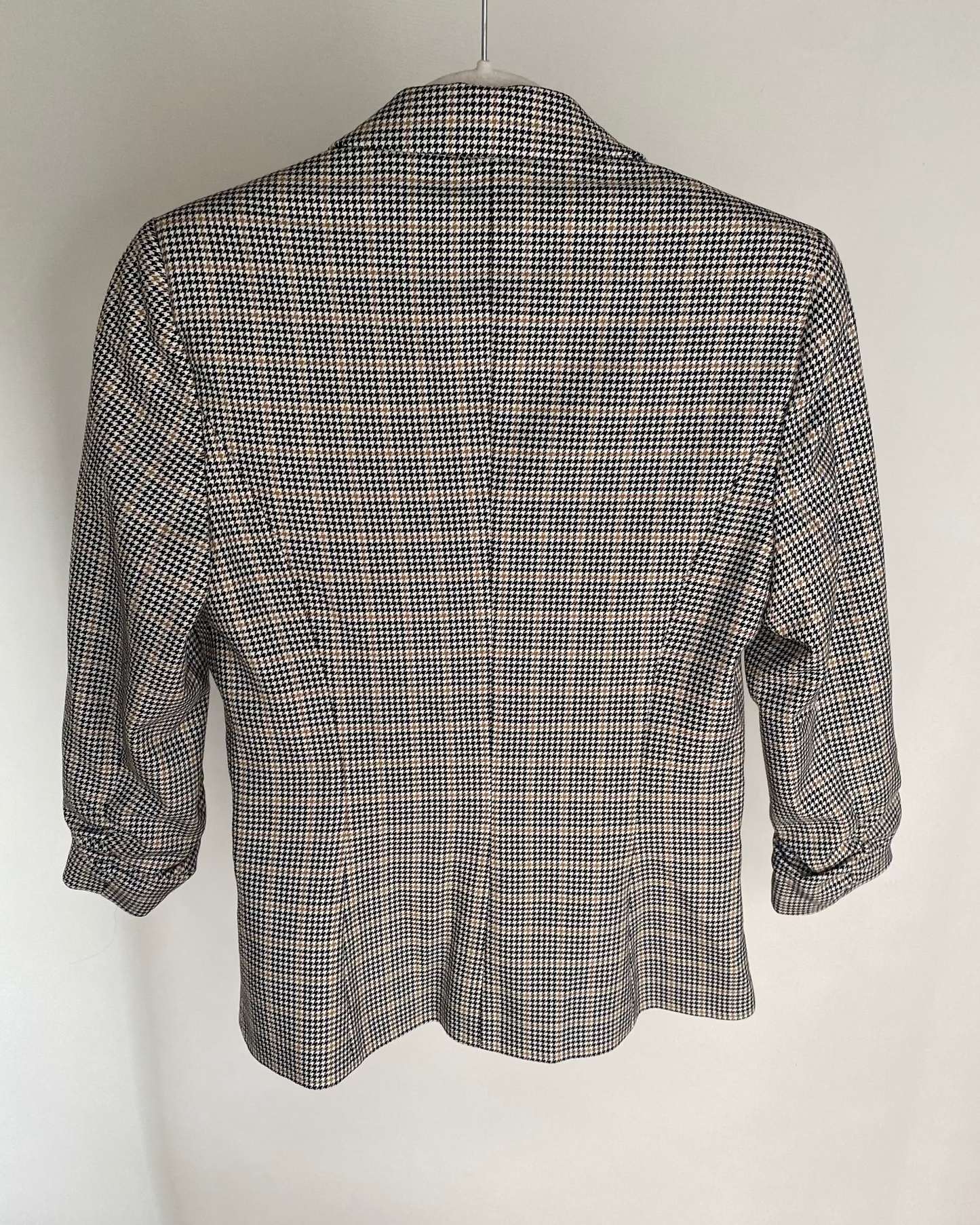 Pre-loved Orsay Blazer mit gerafftem 3/4 Arm, kariert, S