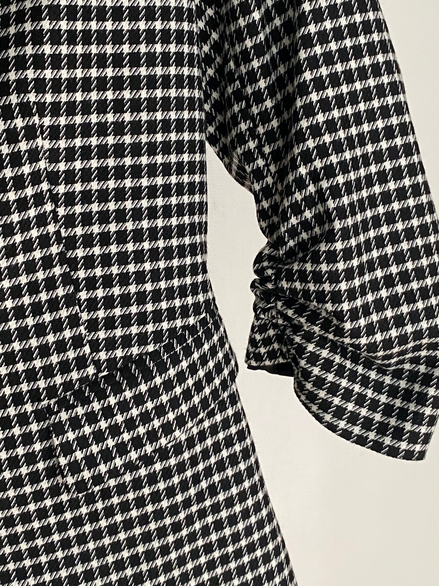 Pre-loved Orsay Blazer schwarz-weiß kariert mit 3/4 Arm, S