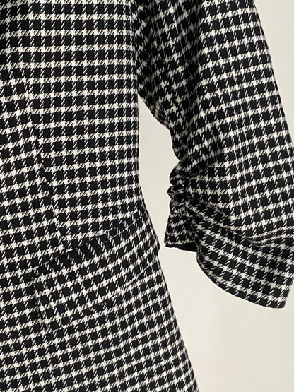 Pre-loved Orsay Blazer schwarz-weiß kariert mit 3/4 Arm, S