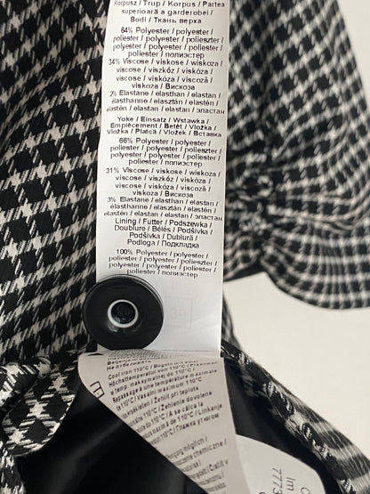 Pre-loved Orsay Blazer schwarz-weiß kariert mit 3/4 Arm, S