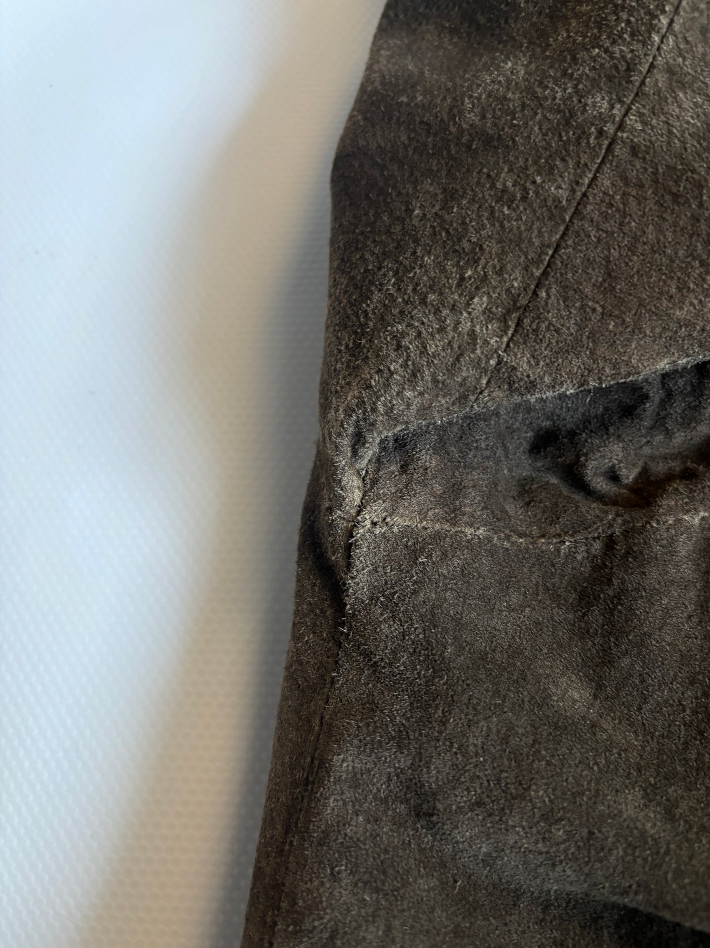 Aztec Navajo Suede Sherpa Wildleder Jacke mit Aztekenmuster, Vintage, S,M,L